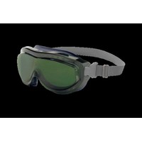 Honeywell S3435X Uvex Flex Seal Indirect Vent Over The Glasses Goggles With Navy Blue Light Weight Silicone Frame, Shade 5.0 Gre